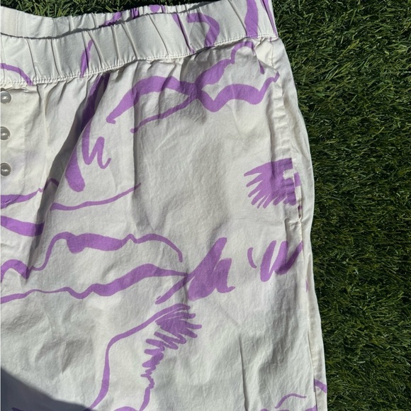 Open Edit Womens Pajama Pant Cream purple XL - Picture 2 of 3